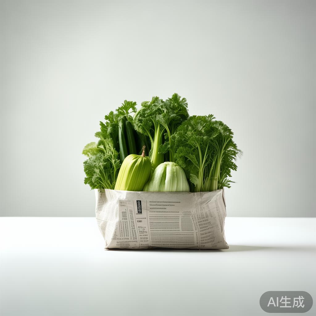 报纸包绿叶菜，到底能撑几天？
