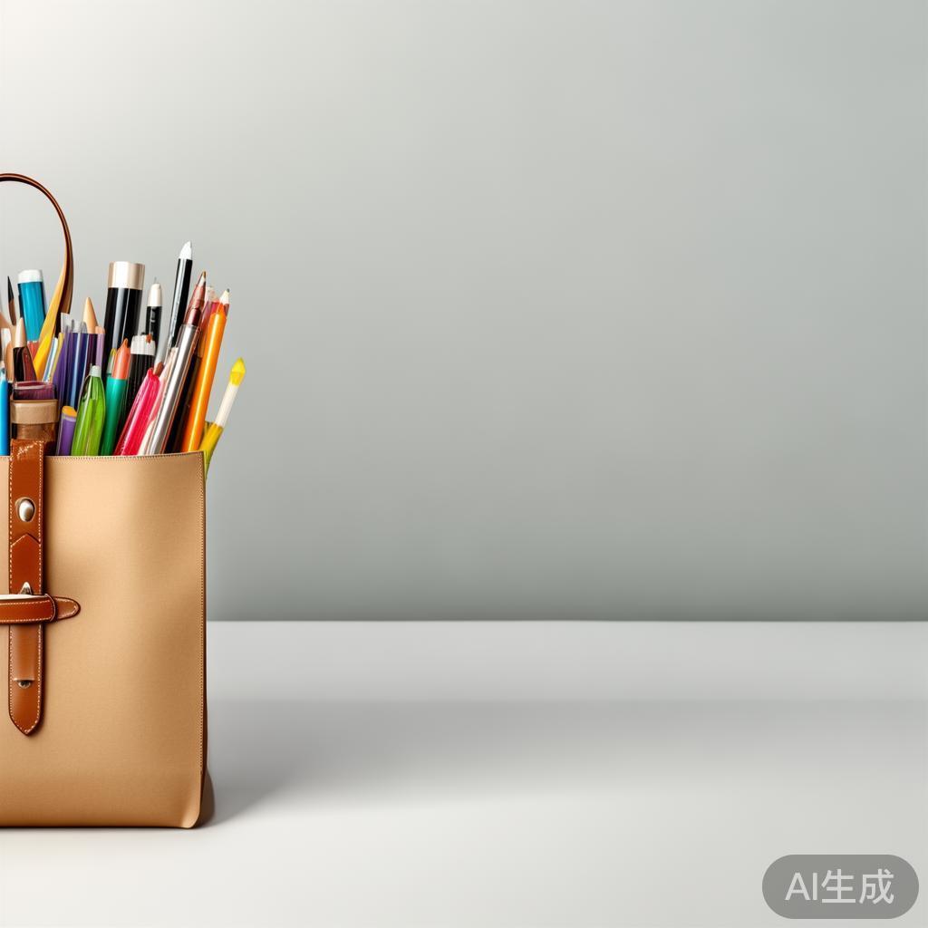 暑假尾期书桌文具归类,用几个牛皮纸袋就能搞定?