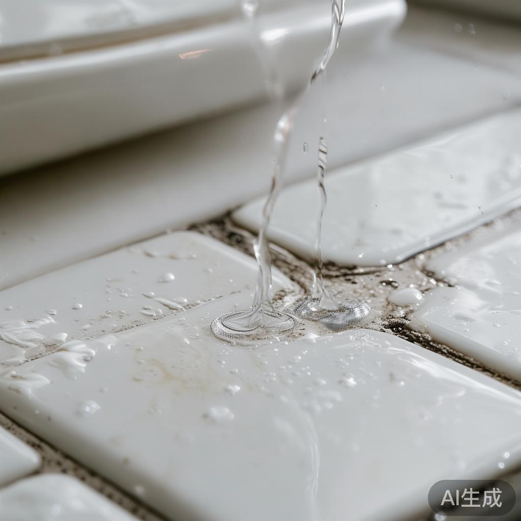 佛山瓷砖缝发黑难清理，倒点这个液体静置10分钟就能变白？