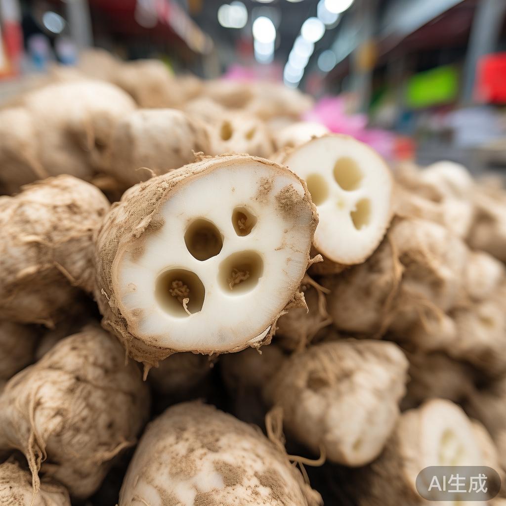 买莲藕别挑太白的，带泥带黑点的炖汤才粉