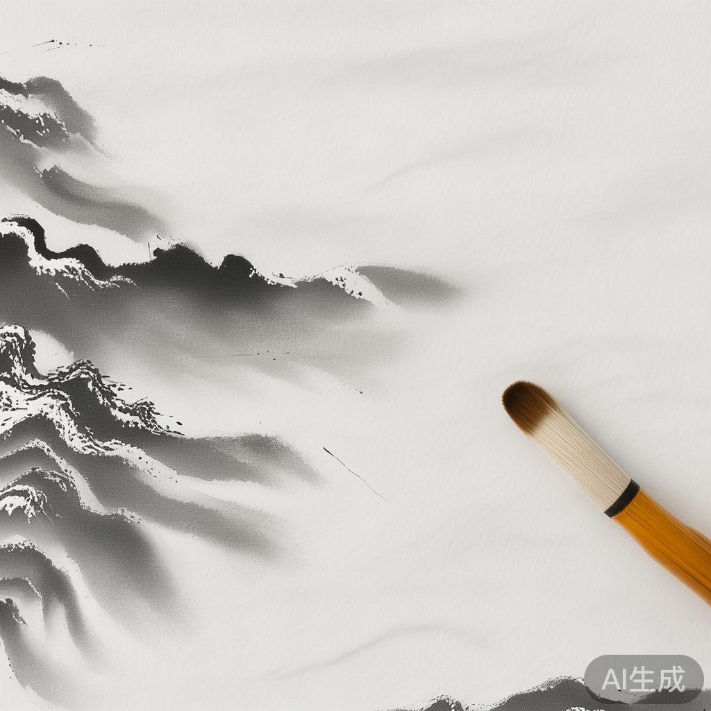 楼下大爷问我AI绘画能不能画国画,试了2步发现提示词得换说法