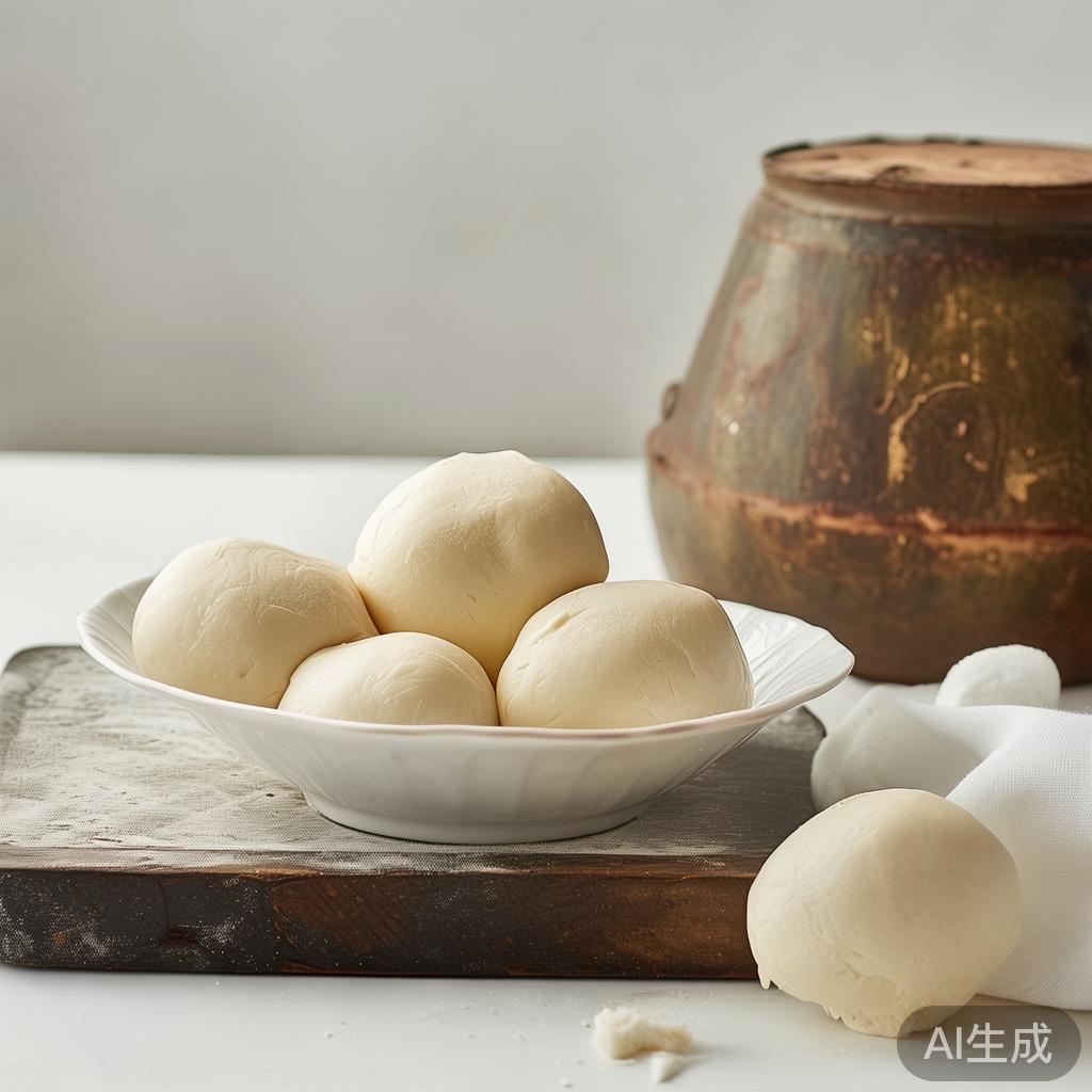 冬天和面手冷怎么办？用温水和面再加1勺猪油，馒头又白又软