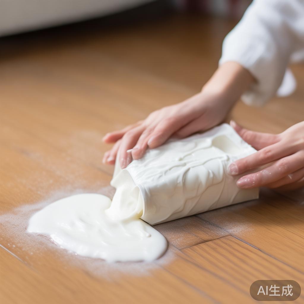 我妈教我一招：过期牛奶别倒，擦木地板比护理剂还亮