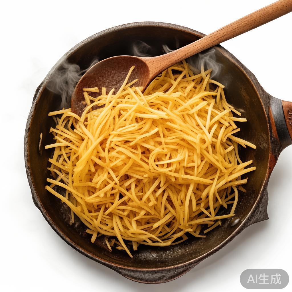 同样的土豆丝为什么你炒的粘锅不是火候问题是这2步没做对