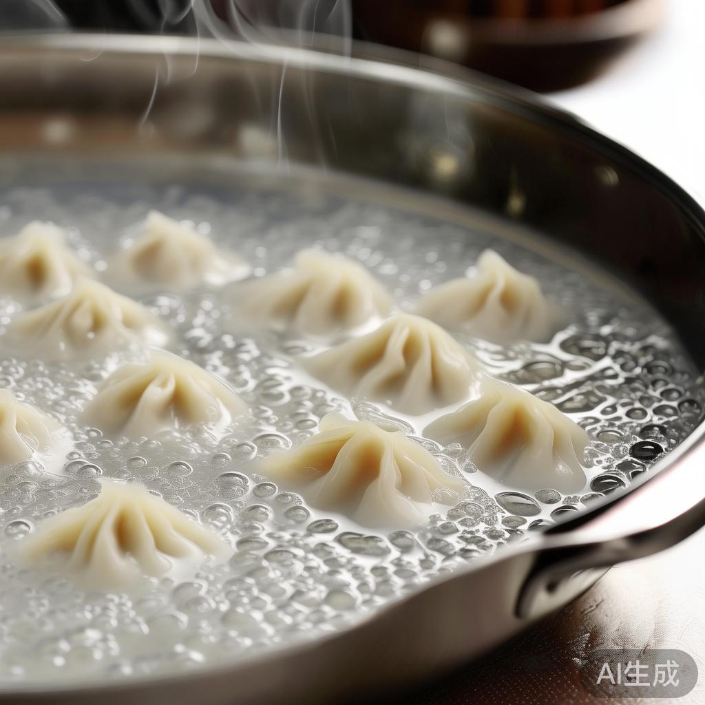 上周三试了网上说的冷水下锅煮饺子，破皮破到后悔，还是温水靠谱