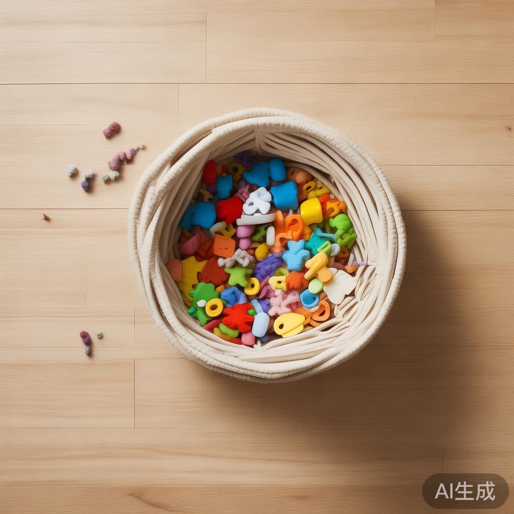 孩子总把玩具扔一地,用这个10块钱的收纳筐自己就收拾了
