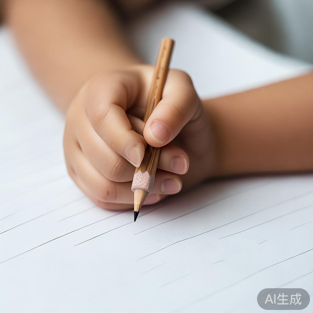 一年级新生写字慢到哭？不是孩子笨是握笔姿势这1个细节没调对
